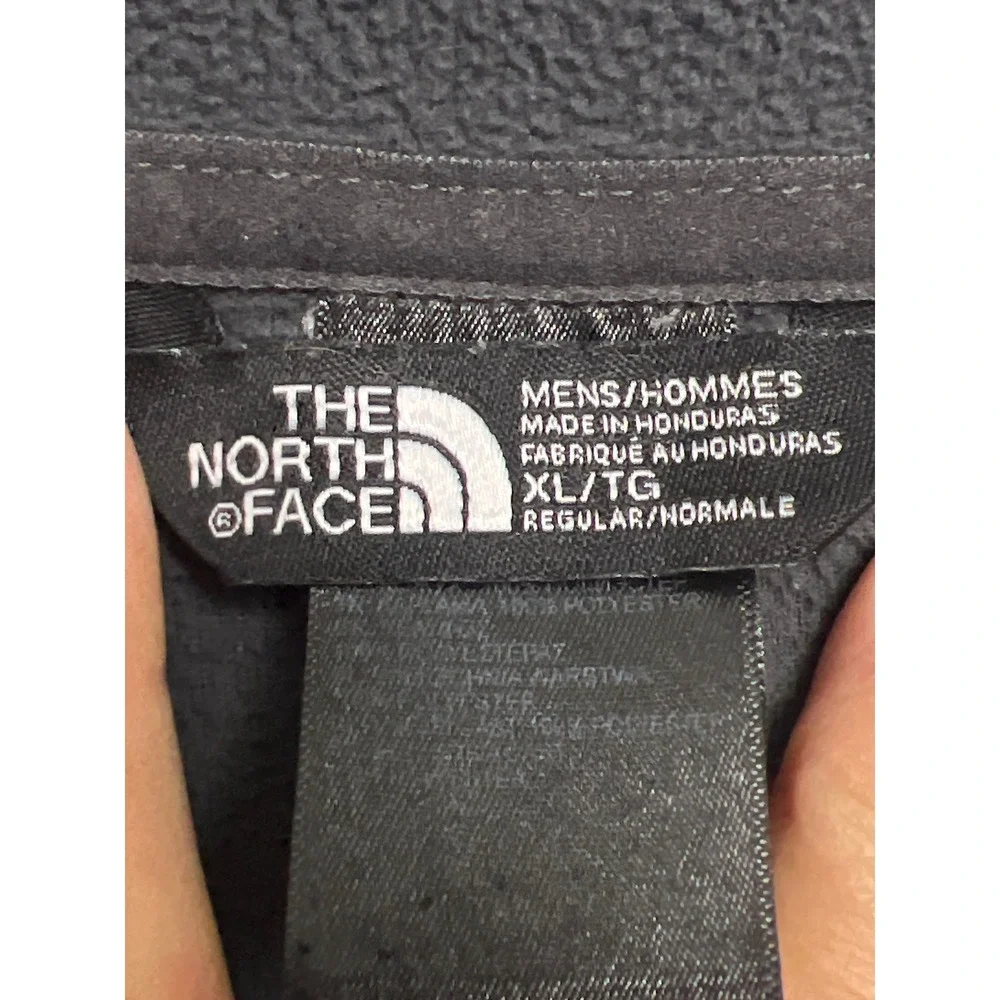 The North Face Mens TKA 100 Quarter Zip Fleece Pullover Dark Gray XL Regular